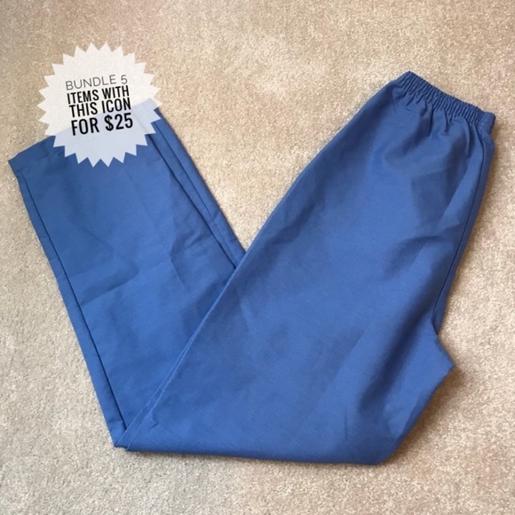 NWT Scrubs Pants Blue Size X-Small - Picture 1 of 5